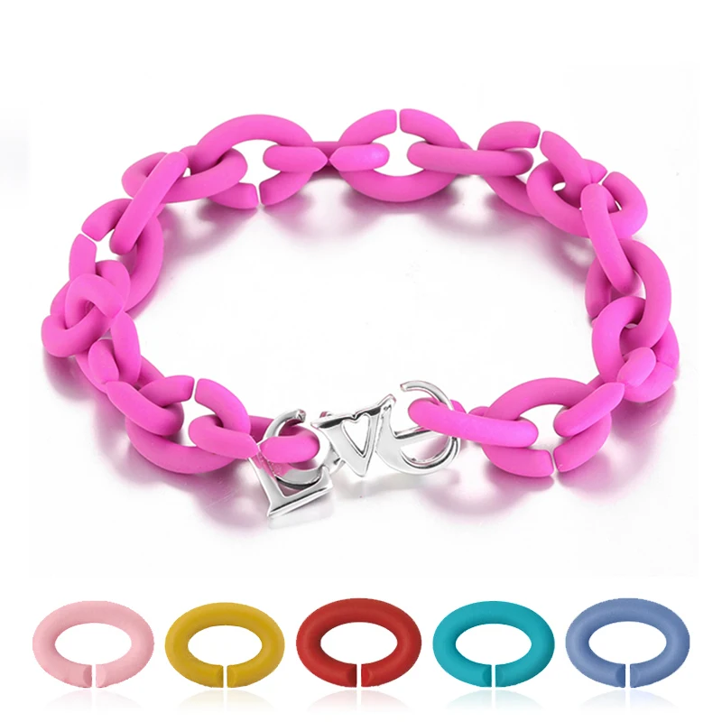 Настоящие шармы браслеты бусины 10 цветов жесткие резиновые X парные мужские в