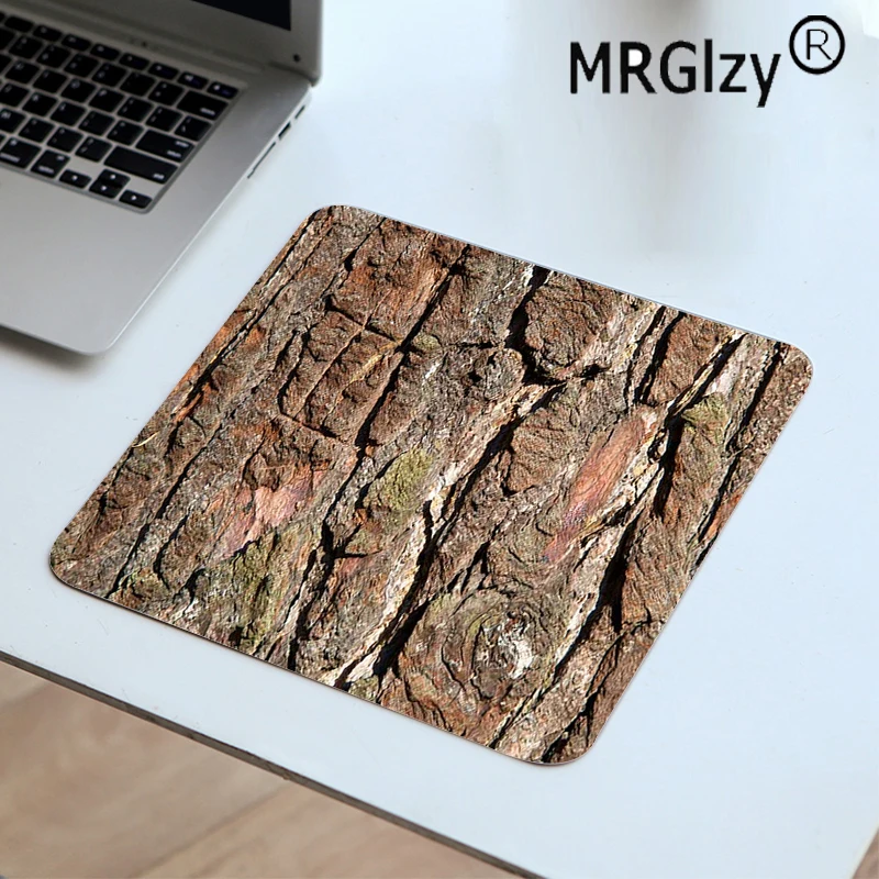 mrglzy brown wood grain new design stylish mouse pad big gaming accessories laptop pad rubber for csgo mouse pad 22x18cm carpet free global shipping