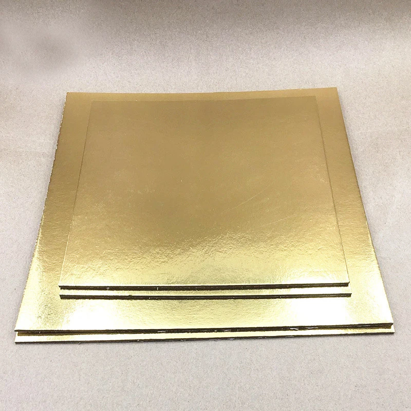 2 мм толщиной квадратный коврик для торта 3 шт. доски муссовых тортов 6 8 10 дюймов