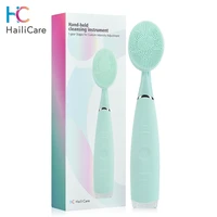 electric face brush cleanser ultrasonic vibration facial skin care blackhead remover pore cleaner face massage tool handheld