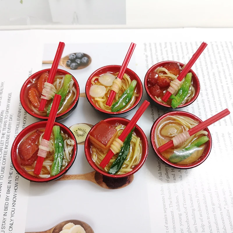 Миниатюрная кукла для кукольного домика в масштабе 1/6 2 шт. Китайская лапша