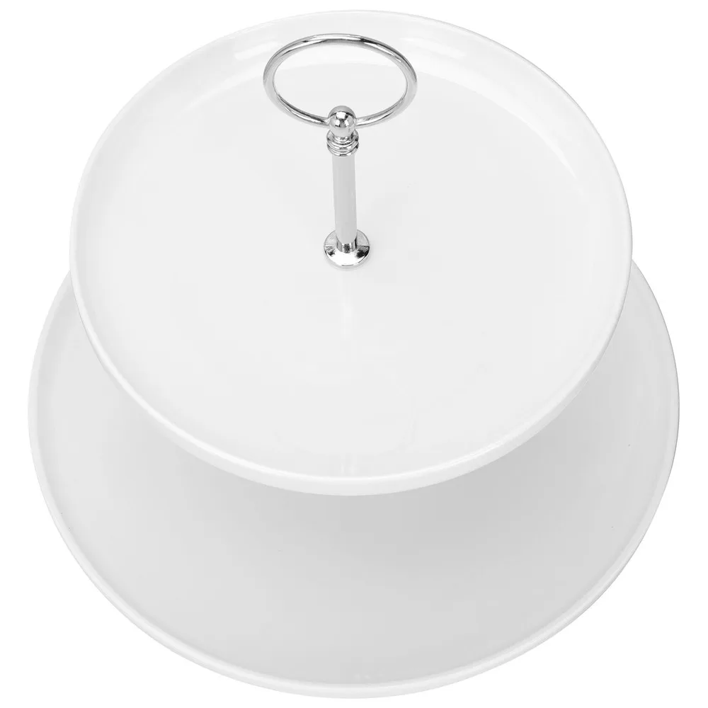 

1pc European Style Fruit Storage Tray Snacks Plate Double-layer Food Plate