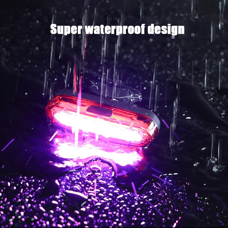 

Rechargeable Led Bicycle Lights Highlight Bike Rear Light Discoloration Cycling Lantern Strobe Bike Lamp Usb Bicycle Taillight