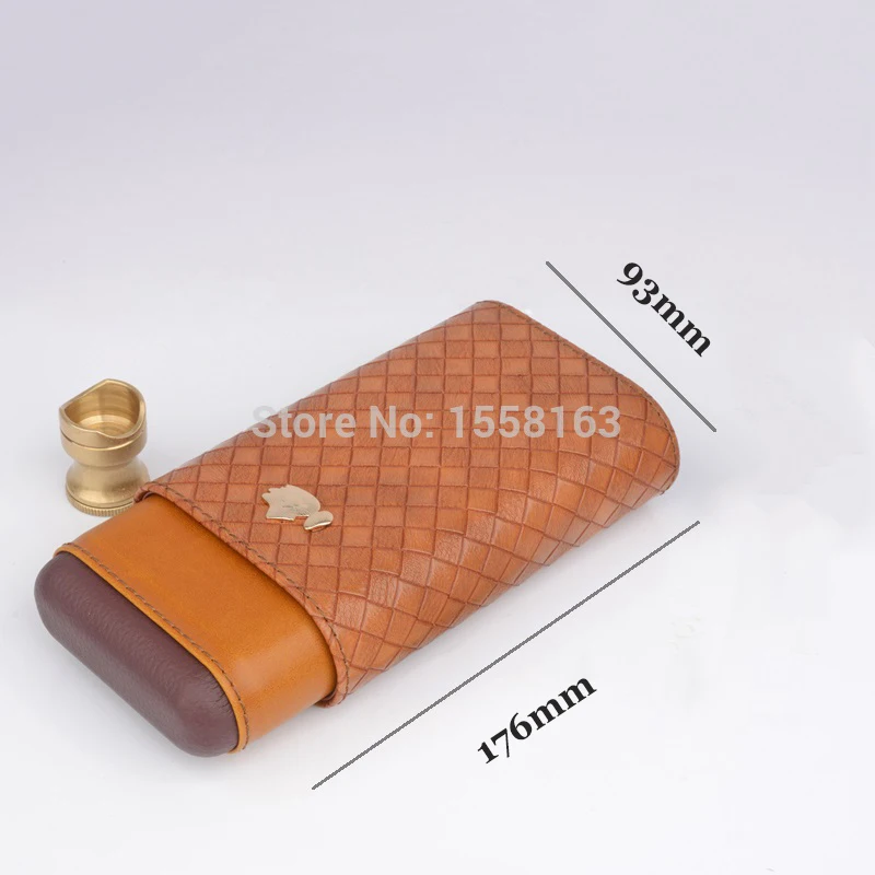 Дорожный футляр для сигар COHIBA из искусственной кожи кедрового дерева мужской
