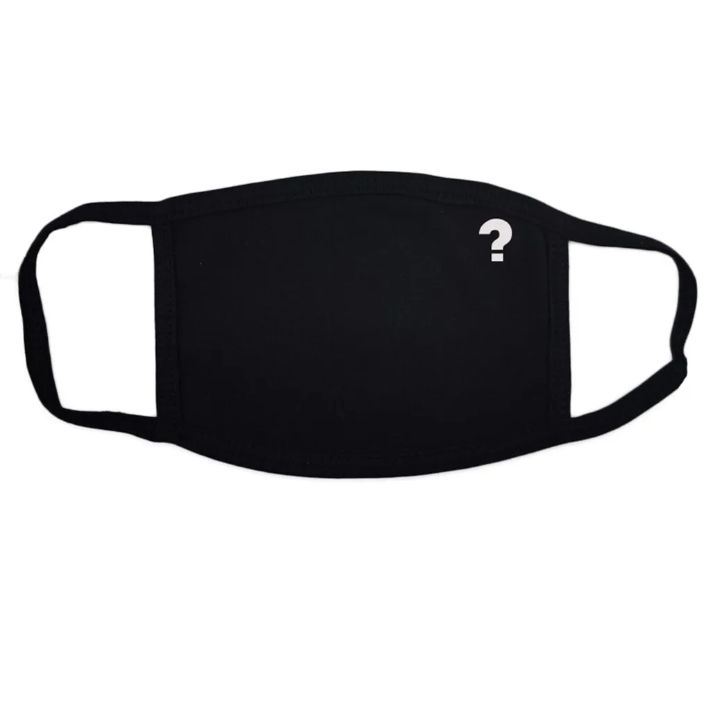 

Adult Black Face-masks Unisex Breathable Mascarillas Washable Reusable Mouth Masks Face Covers Mondkapjes Halloween Cosplay