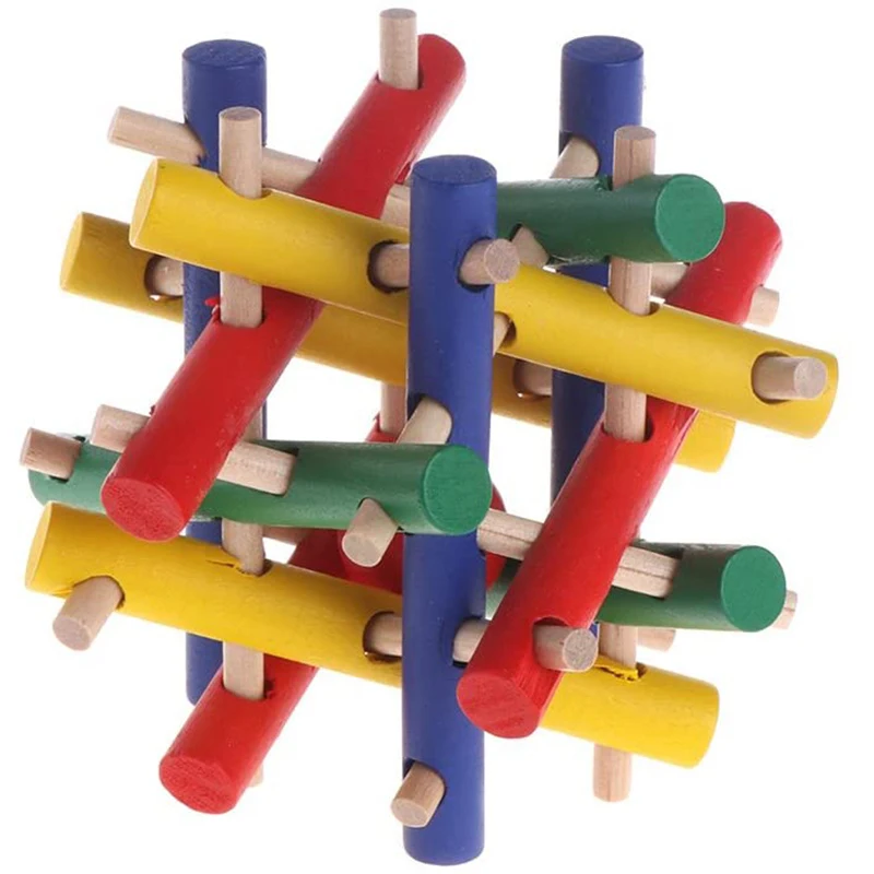 

Блокировка Kongming Luban, разблокированные блоки для взрослых, Обучающие деревянные детские игрушки