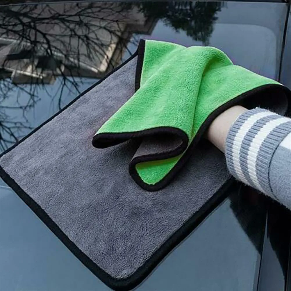 

Polishing Cleaning Towels Car Wash Cloth Super Absorbent 2PCS 30cm X 40cm Drying 100% Brand New