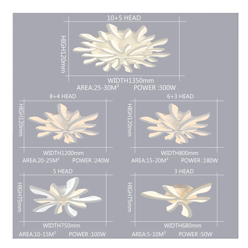 Новые искусственные осветительные приборы для гостиной столовой спальни