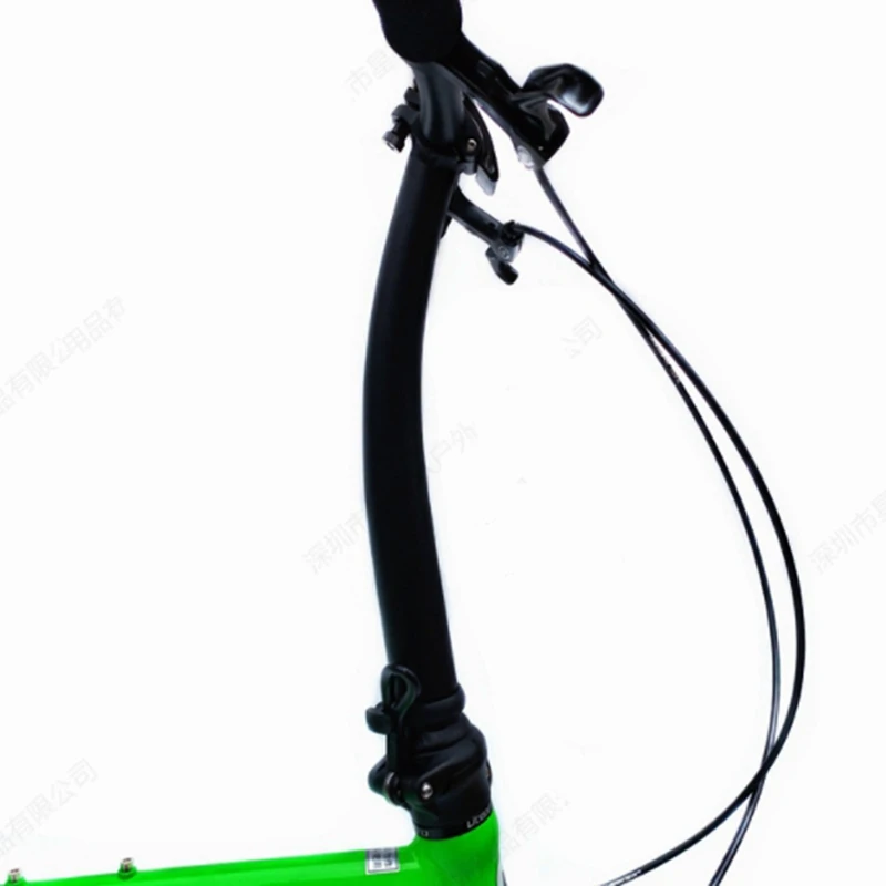 

Folding Bike Curved Stem 37cm Goose Neck Bending Stem 25.4mm Handlebar 28.6mm Fork Folding Bike Stem