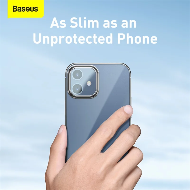Прозрачный чехол Baseus для телефона iPhone 12 Pro Max 12Max тонкий мягкий накладка из ТПУ