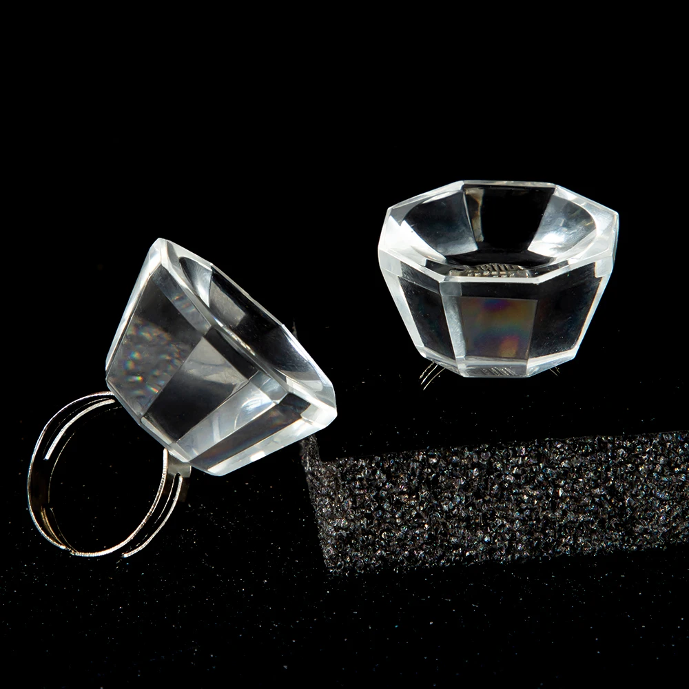 Многоразовый кристалл кольцо палец пигментная чашка прививка клей держатель