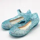 Детские сандалии принцессы для девочек, Новинка лета 2020, модные сандалии для маленьких девочек с кристаллами, милые вечерние ничные танцевальные туфли для малышей с надписью Холодное сердце, B967