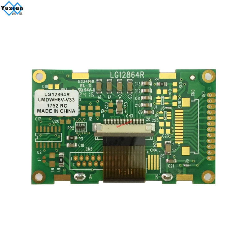 Модуль ЖК-дисплея COG 12864 128x64 SPI serial 2 дюйма 3 В 5 в ST7565P хорошего качества LG12864R |