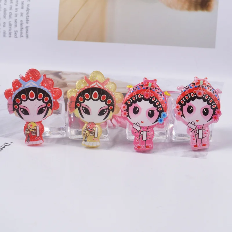 5pcs Simulated Chinese Traditional Opera Slime Charms Resin Toys Plasticine Beads Making For DIY Scrapbooking Crafts | Игрушки и хобби