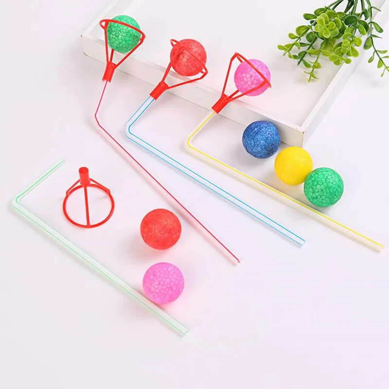 

2022 Children Blow Ball Game Toys Magic Blowing Pipe Ball Gift Bag Filler Toy Birthday Party Favor