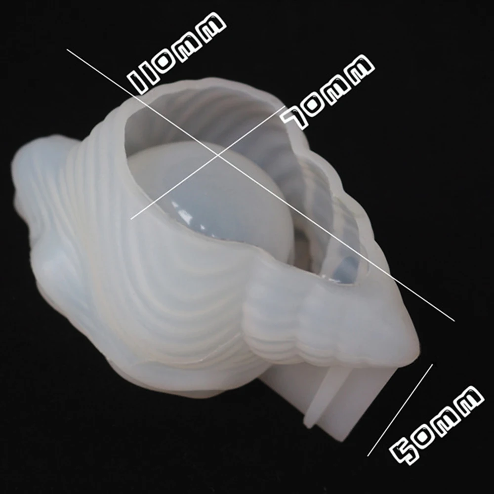 DIY Эпоксидной Смолы 3D слон Раковины Макияж для хранения яиц в виде ракушки