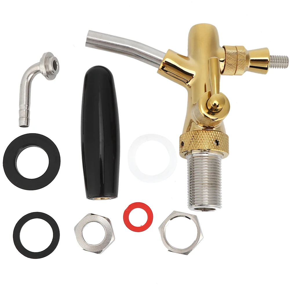 G5/8 Thread Adjustable Beer Tap Faucet Homebrewing Non-slip Handle Beverages Dispenser for Home Bar Restaurants | Дом и сад