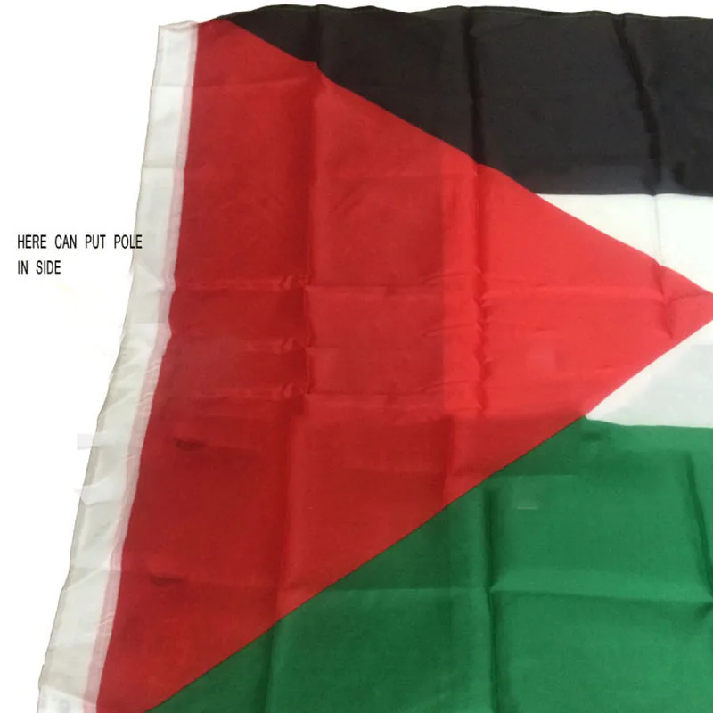 Большой палестинский флаг из полиэстера 150X90 см|Флажки вымпелы и конфетти| |