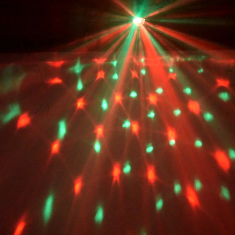 

3W LED Party Stage Light RGB Laser Dj Strobe Lamp Christmas Projector Sound Activated Rotating Disco Ball Lamp for Dance Floor