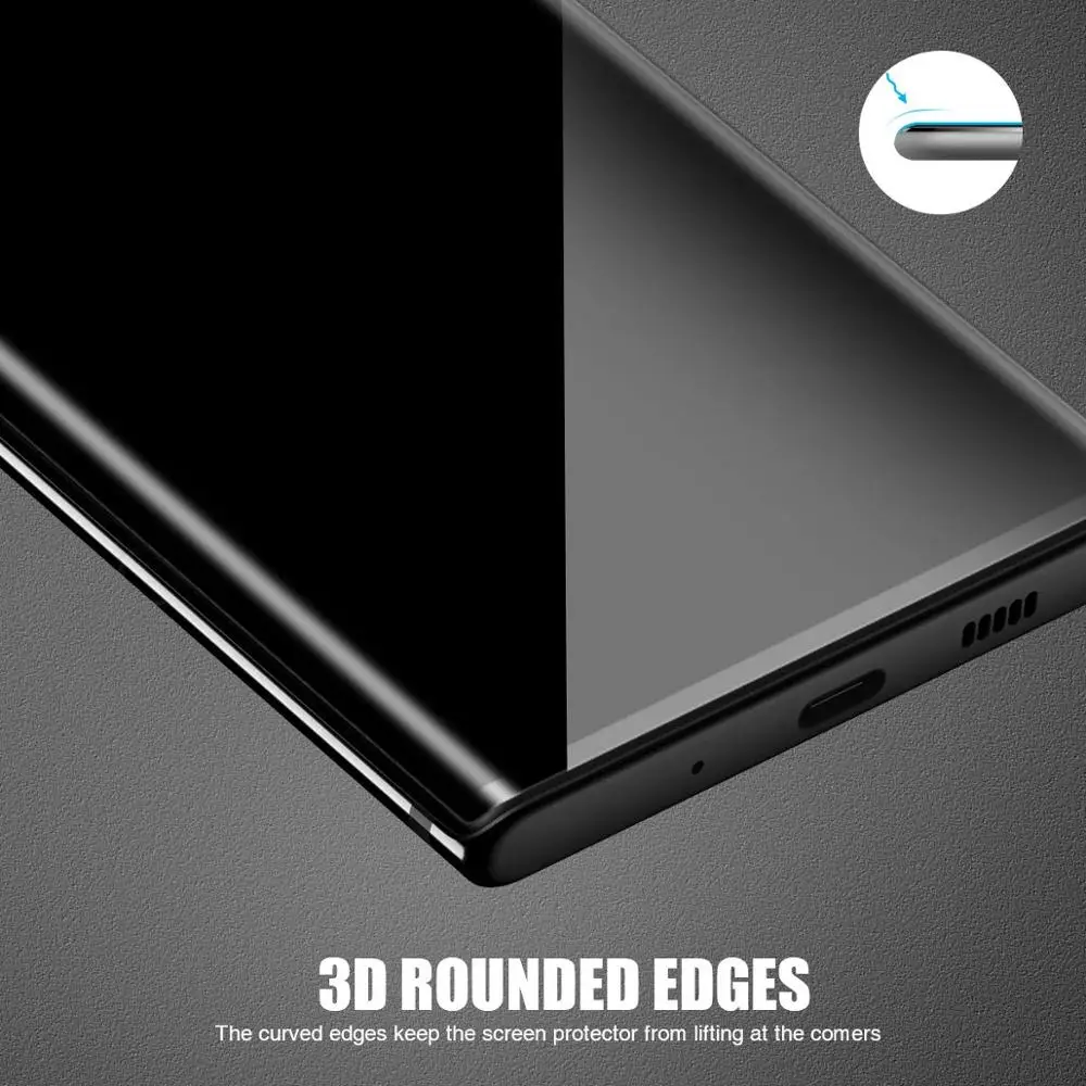9D полное покрытие конфиденциальности закаленное стекло для Samsung Galaxy Note 8 9 10 Pro S7 Edge