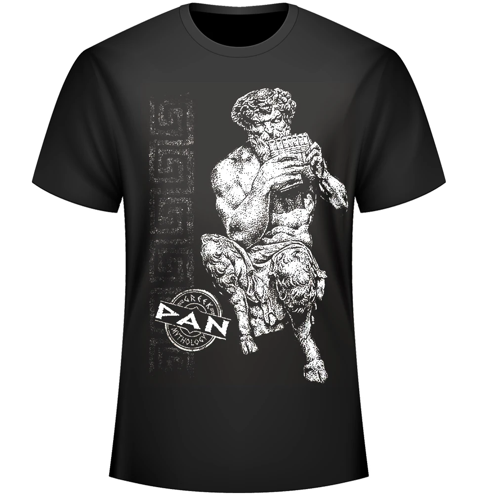 

Fashion Design Ancient Greek Gods Pan Image Men's T-Shirt. Summer Cotton Short Sleeve O-Neck Unisex T Shirt New S-3XL