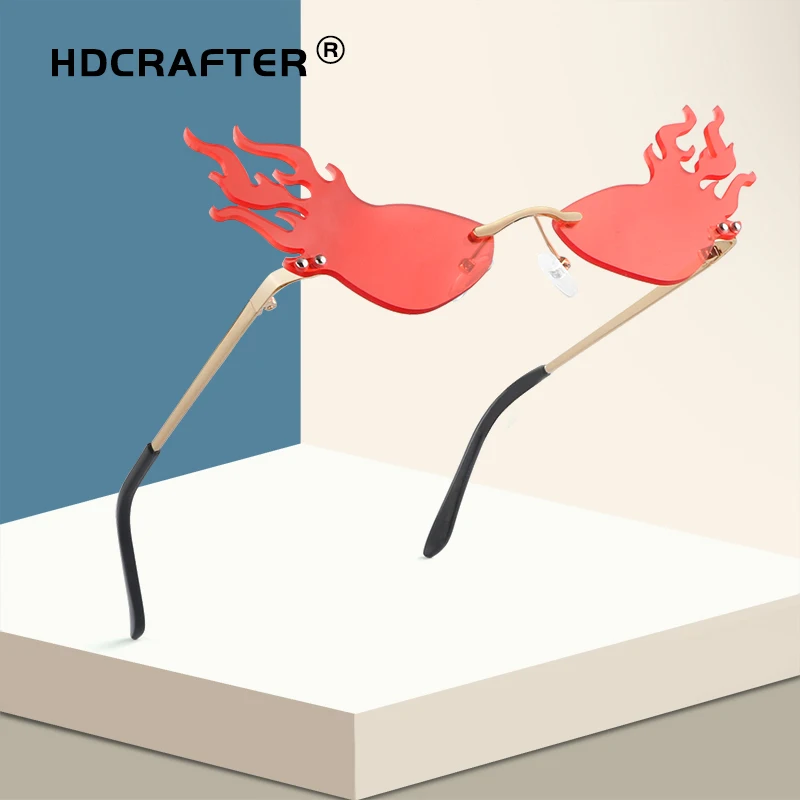 Новые солнечные очки с огненным пламенем женские и мужские солнцезащитные без