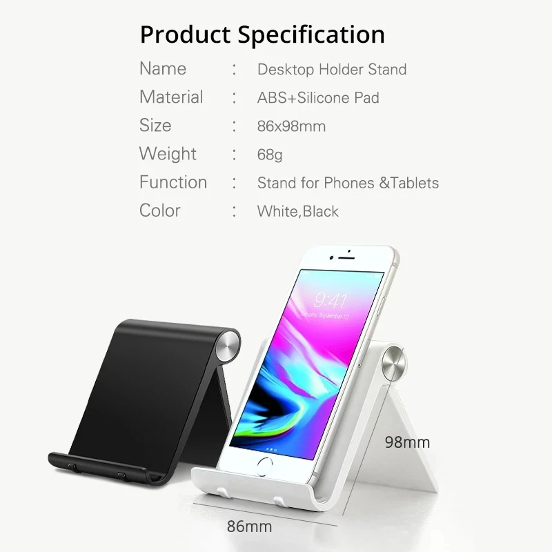

Universal Tablet Phone Holder Folded Desktop Telephone Stand Portable Phones support For Iphone 11 12 Redmi Samsung A51 xiaomi