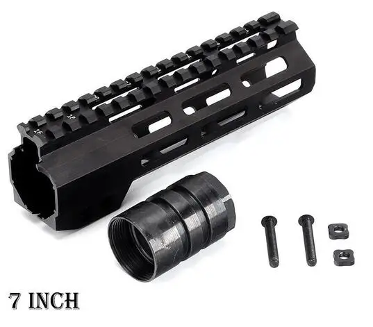7 Тактический прицел крепление " 9" 1" 12" 13," 15" 1" дюймов AR15 поплавковая M-LOK Keymod Handguard для охотничьей тропы w стальная гайка - Цвет: 7