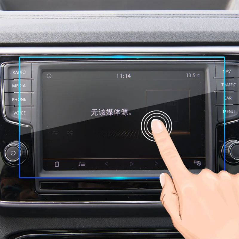 Защитная пленка против царапин для VW Golf Passat Polo magotan sagitar Bora LaVida Touran gps навигация защита авто аксессуары