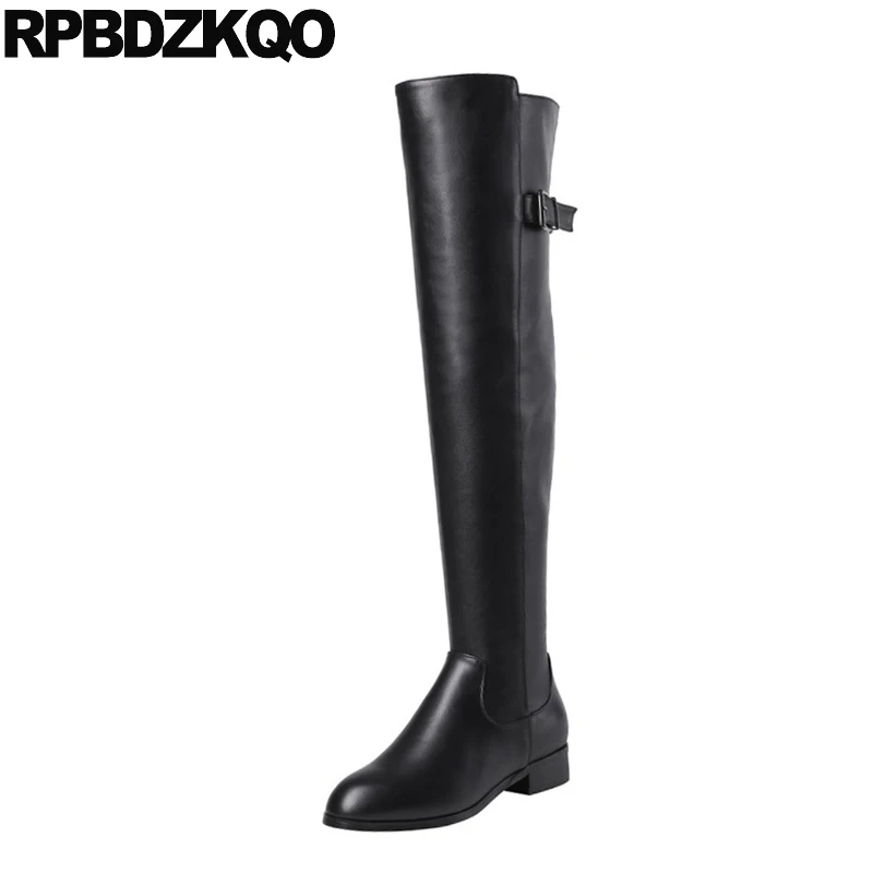 Сапоги женские зимние из натуральной кожи на массивной подошве | Обувь