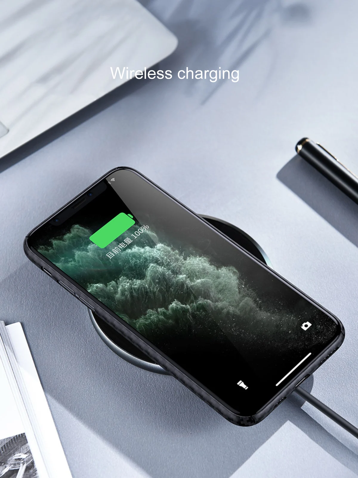 Чехол для телефона из углеродного волокна iPhone 11 Pro Max Модный высококачественный