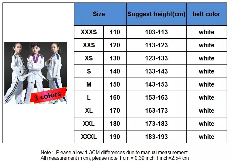 

2021 New Comfortable Long-sleeve WTF Doboks Autumn and Winter Taekwondo Clothes Child Adult Training Service Uniforme