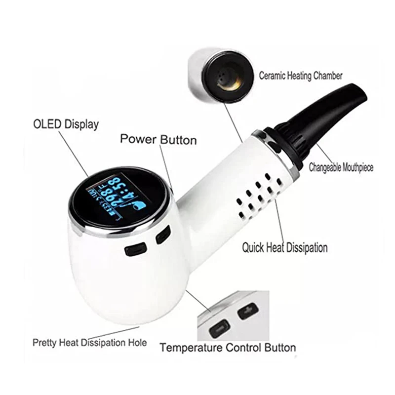 Epipe выпечка дыма сухой травы испаритель электронные сигареты 1100 мАч контроль