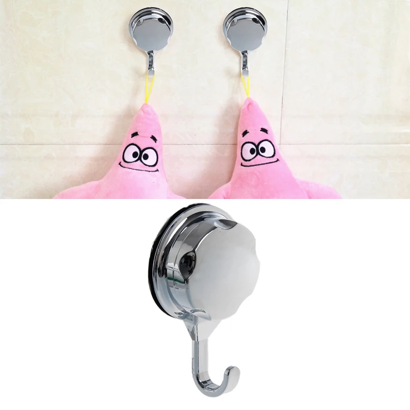 

Chromed Suction Cup Kitchen Hooks for Towel Hooks Bathroom Wall Hook Vacuum Hook