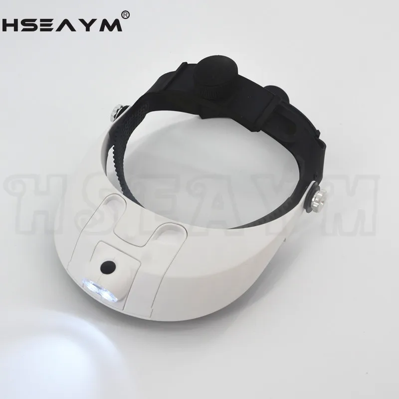 Увеличительное стекло для шлема 1.0X 1.5X 2X 2.5X 3.5X 2 светодиода|eye loupe|helmet magnifiermagnifying