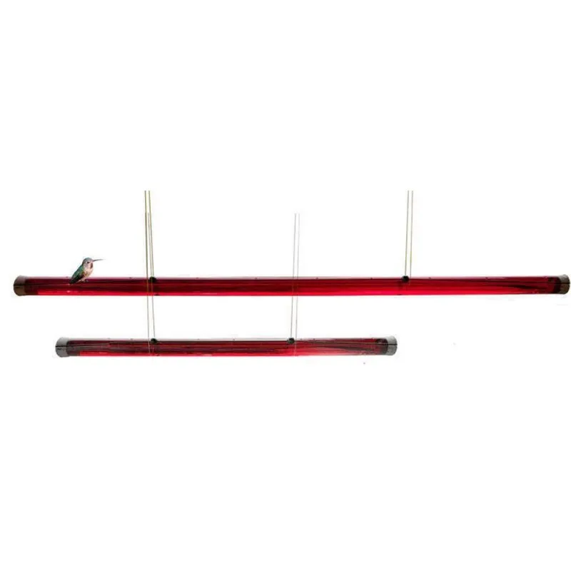 

Hummingbird Feeder with Hole Birds Feeding Transparent Pipe Easy to Use Bird Feeder,Red Transparent Tube,Suitable for Outdoor
