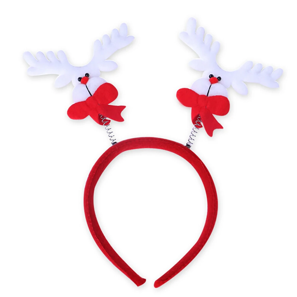 Милая Рождественская повязка на голову украшение Санта Клаус Снеговик