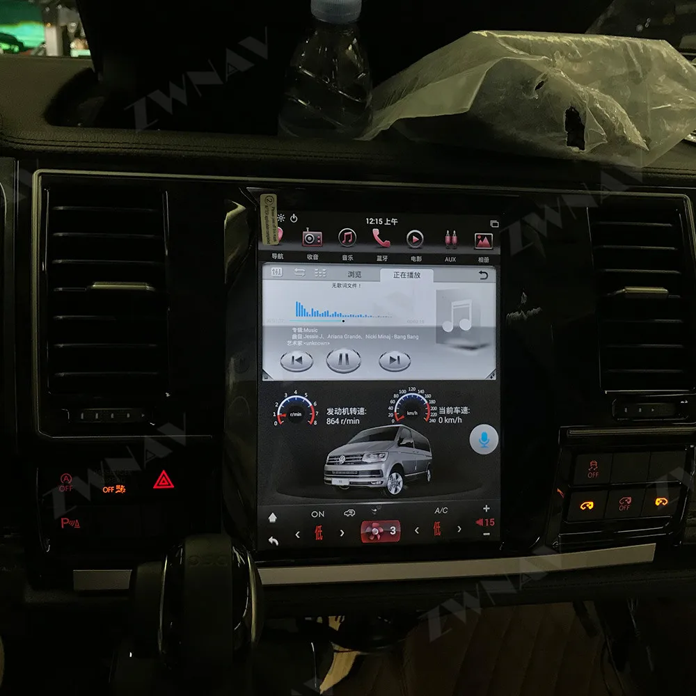Автомобильный мультимедийный плеер PX6 большой экран в стиле Tesla Android 9 0 для Volkswagen VW