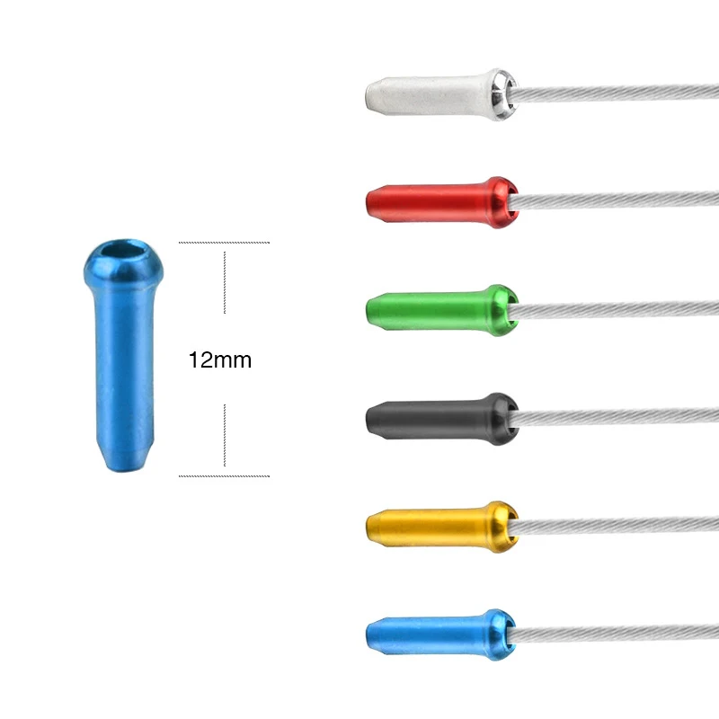 50 шт. алюминиевые наконечники для велосипедных тормозов | Инструменты