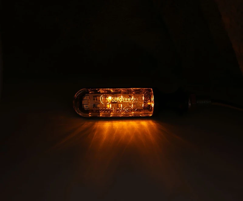 2 шт. 12V поворота для мотоцикла сигнальный светодиод желтый свет лошадь "бегущая вода" мигать цилиндрический Универсальный Аксессуары для мотоциклов