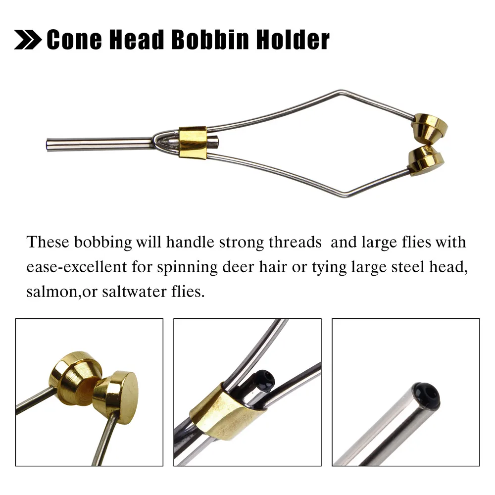 3 шт./компл. мухобойка держатель катушки Threader латунь и нержавеющая сталь