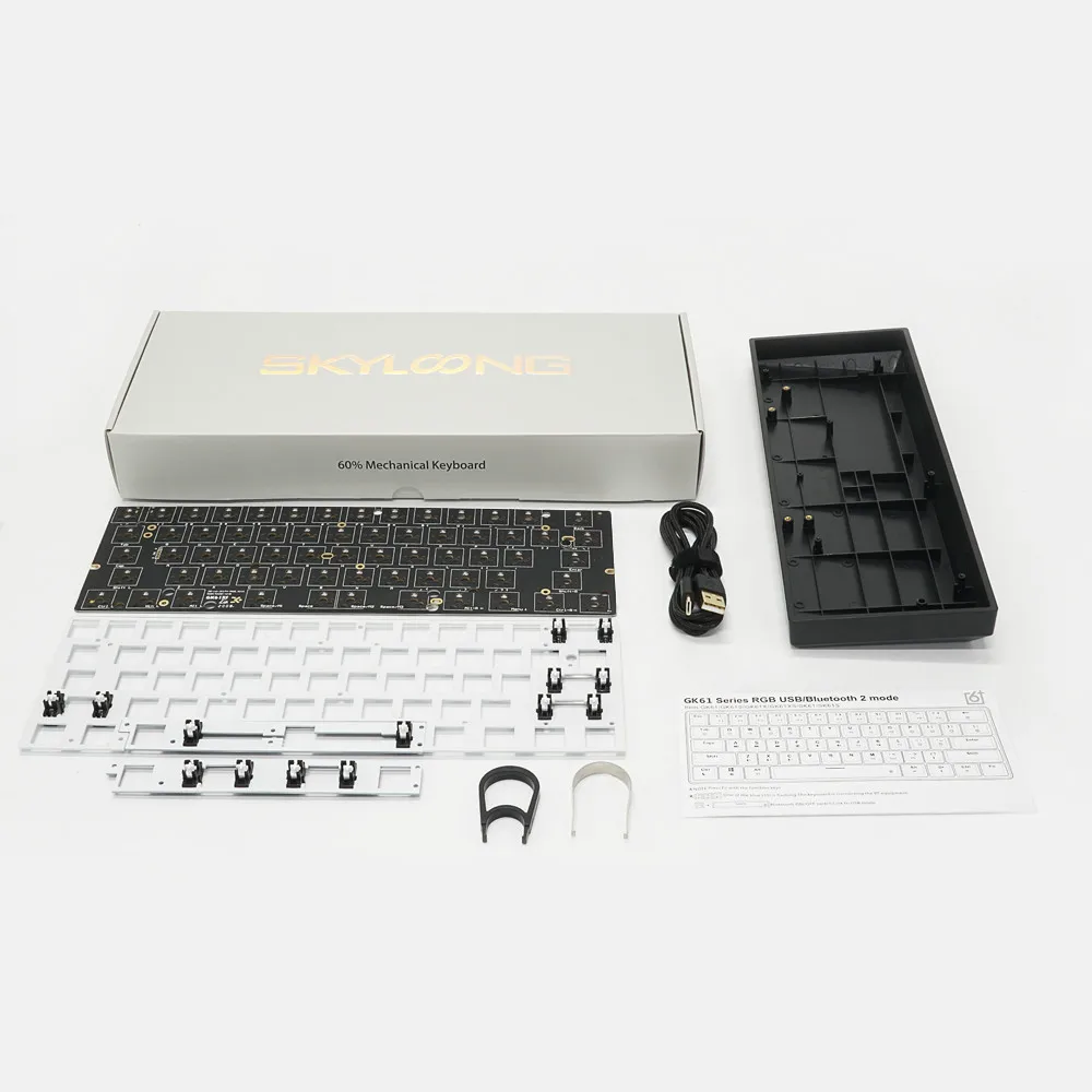 GK61X Mechanical Keyboard DIY Kit Hotswap GK61 Upgrade Version 60% Compatible Cherry MX Gateron Kailh Switches | Компьютеры и офис