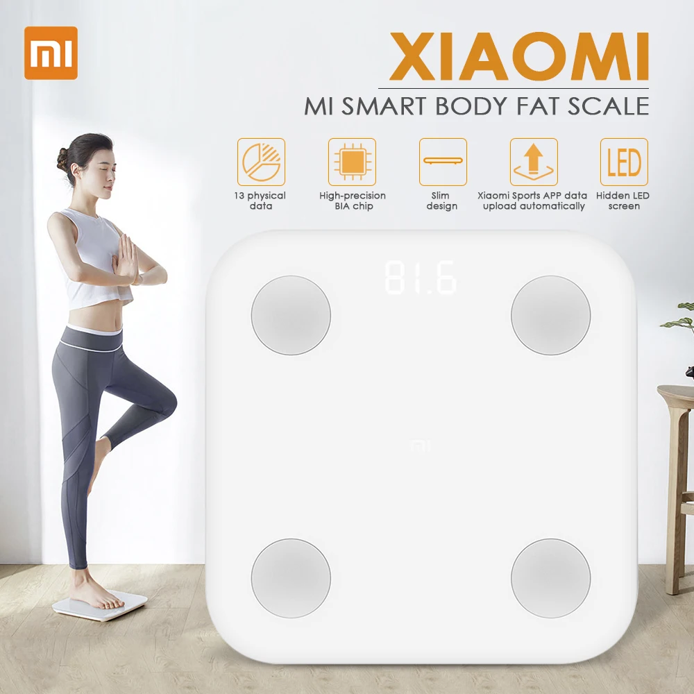 Фото Xiaomi Smart Body Fat весы состава 2 Bluetooth 5 0 баланс тест 13 тела Дата BMI Здоровье вес