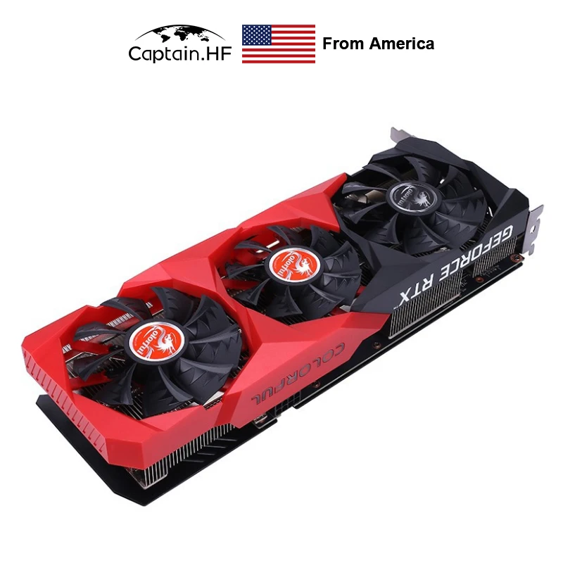 baratas Eua Capitão Colorido Tomahawk Geforce Rtx3060ti Batalha Ax 8g Desktop Jogo Placas Gráficas Independentes
