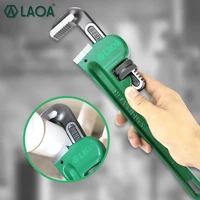 laoa pipe wrench heavy duty 8inch 10inch 14inch plumbing wrench cr v steel anti rust anti corrosion manual tools