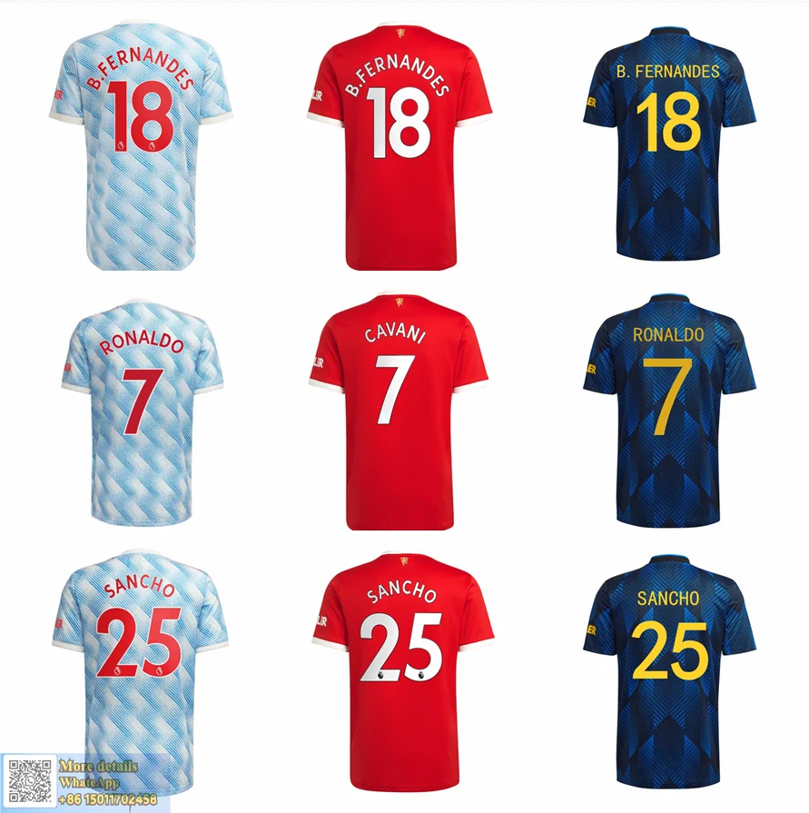 

Футболка с нашивкой для чемпионов Манчестера, Роналду 2021, 2022, Sancho 21, 22, мужские футболки для взрослых, быстрая доставка