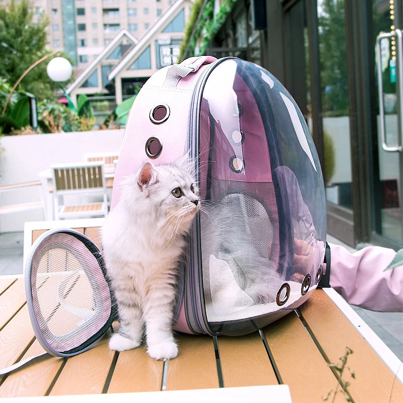 

Dog space bag backpack puppy Teddy cat full transparent outgoing bag cat backpack portable pet supplies