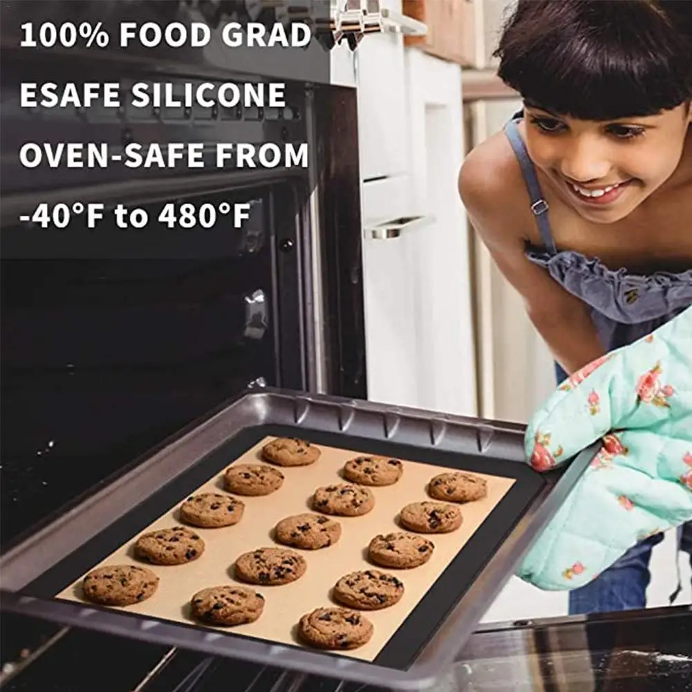 

Non-Stick Silicone Pad Baking Mat Sheet Baking Pastry Kitchen Tools Rolling Dough Pizza Mat Large Size For Cake Cookie Macaron