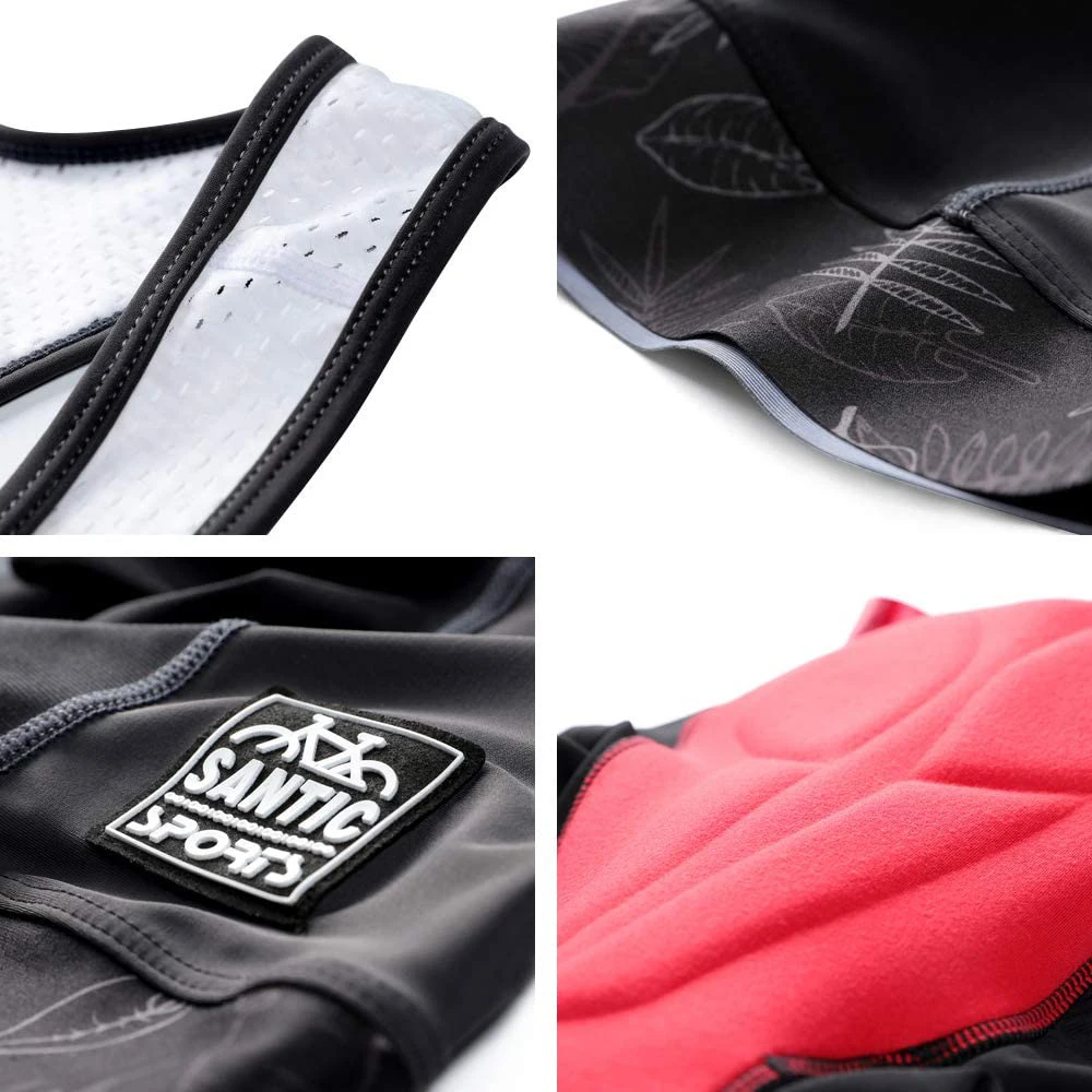 Велосипедные шорты Santic Pro 4D Coolmax мужские дышащие с подкладкой карманами для