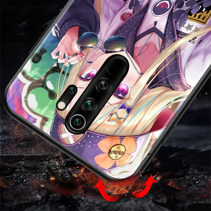 

Anime Girl Illustration Art Black Cover For Xiaomi Redmi 10X 9I 9C 9A 9 GO K30 Ultra K20 8A 8 7A 7 S2 6 Pro 5G Phone Case